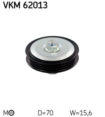 Multi V-riemschijf past: NISSAN MICRA C+C III, MICRA III, NOTE 1.0-1.4LPG 01.03-08.13