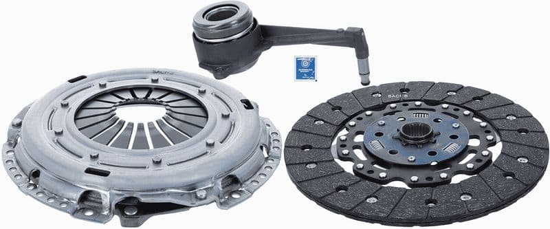Koppelingskit met hydraulisch lager (240mm) past: AUDI A1, A3  FORD GALAXY I  SEAT ALHAMBRA, CORDOBA, IBIZA III, IBIZA IV, IBIZA IV SC, IBIZA IV ST, LEON, TOLEDO II 1.4/1.9D/2.0D 03.95-10.18