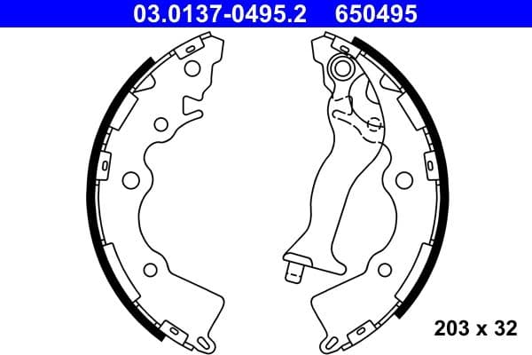 Brake shoe set