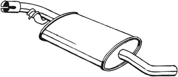 Middendemper uitlaatsysteem past: VW TRANSPORTER T4 1.9D 07.90-12.95