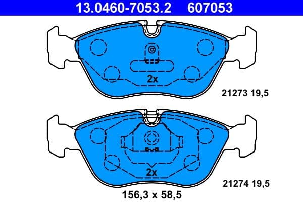 Remblokken set Voor , past: VOLVO 850, C70 I, S70, V70 I, XC70 I 2.0-2.5D 06.91-10.05