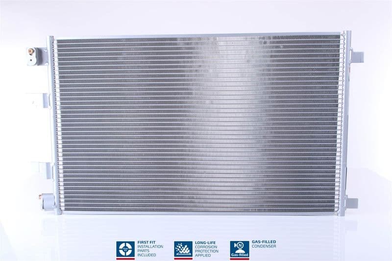 A/C condensator ((EN) additional fitting elements) past: NISSAN QASHQAI +2, QASHQAI I 1.5D/1.6D 01.10-04.14
