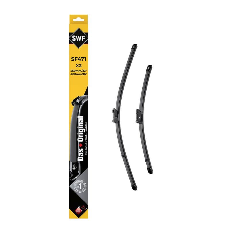 Wisserblad voegloos Voor met spoiler (2pcs) Visioflex 550/400mm past: FORD ECOSPORT, KA+ III 08.12-