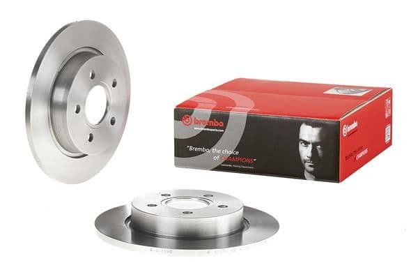 Brake disc Achter Links/Rechts past: FORD FOCUS III  FORD USA FOCUS 1.0-Electric 07.10-02.20