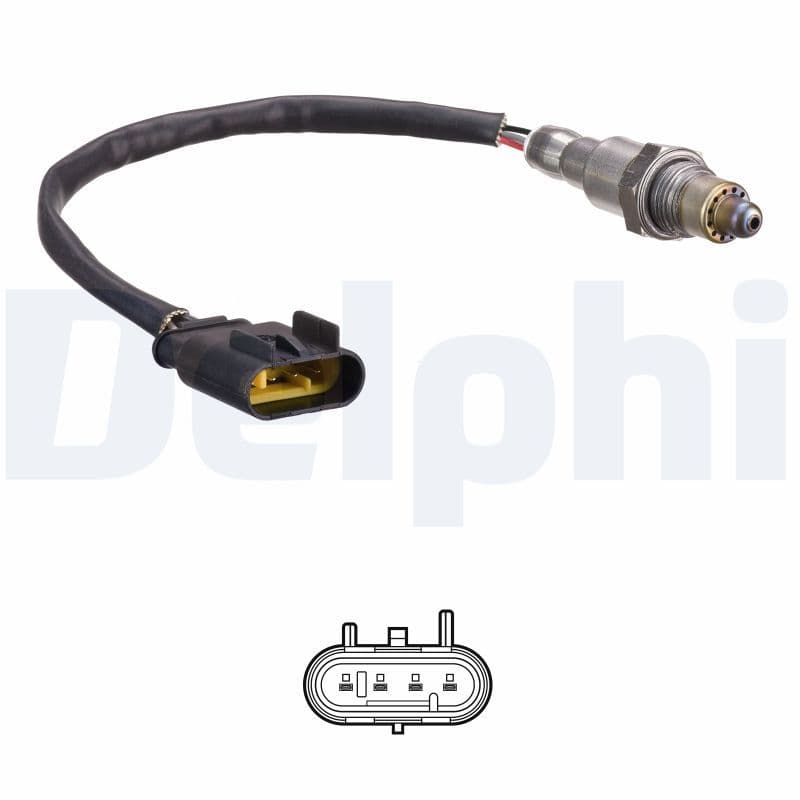Lambda sonde (aantal draden 4, 300mm) past: FIAT 500L, DOBLO, TIPO 1.4/1.4CNG/1.4LPG 06.10-