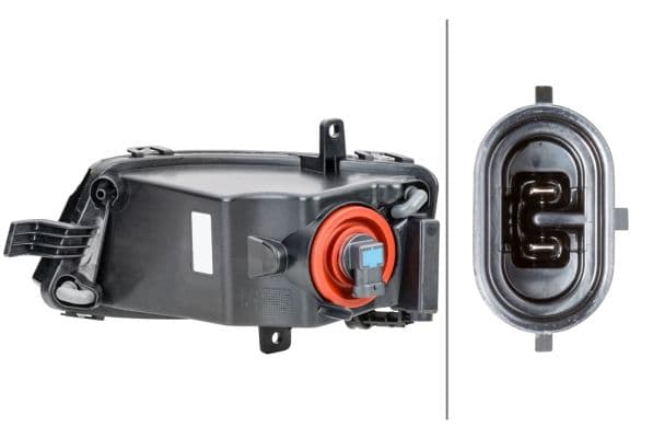 Mistlamp Voor Rechts (H11, met gebogen lichten) past: VW GOLF VII 08.12-03.17