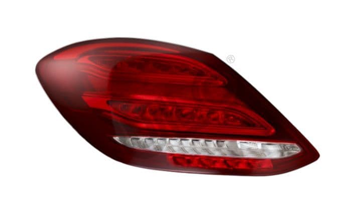 Achterlicht Links (LED, kleur indicator geel, kleur van het glas transparant) past: MERCEDES C-KLASA W205 Saloon 12.13-12.18