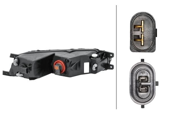 Mistlamp Voor Links (H8/P21W, met DRL  met gebogen lichten) past: VW PASSAT B8 08.14-01.19