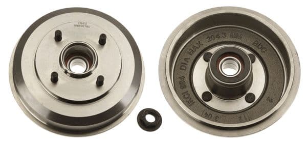 Brake drum Achter past: FORD FIESTA, FIESTA IV, FIESTA V, FUSION  MAZDA 2 1.2-1.8D 08.95-12.12