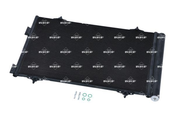 A/C condensator (met droger) past: CITROEN C5 III  PEUGEOT 508, 508 I 1.6/1.6D 04.09-12.18