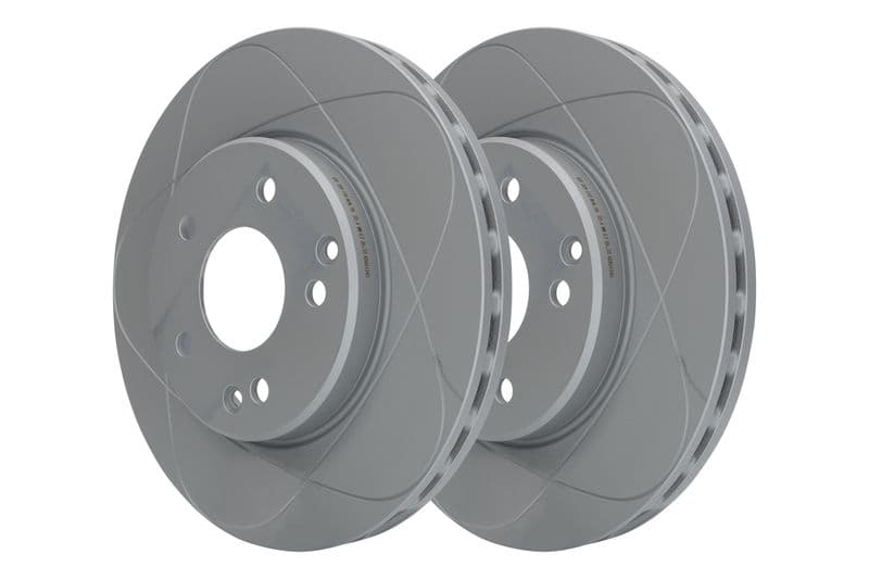 Brake disc, 1pcs, ATE PowerDisc, Geventileerd, Cut, Voor   Links/Rechts, buitendiameter 288 mm, dikte 25 mm, past: MERCEDES C (CL203), C (W202), C (W203) 1.6-3.6 05.93-06.11