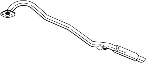 Uitlaatsysteem achterste geluiddemper past: FORD MAVERICK  NISSAN TERRANO II 2.4 02.93-09.07