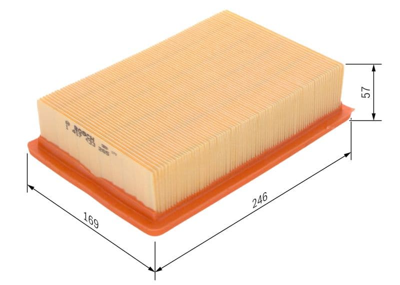 Luchtfilter (Patroon) past: ALFA ROMEO 145, 146, 155  FIAT BRAVA, BRAVO I, MAREA 1.2-2.4D 03.95-06.03