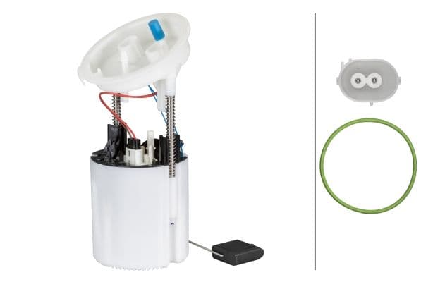 Elektrische brandstofpomp (module) past: BMW 1 (E81), 1 (E82), 1 (E87), 1 (E88), 3 (E90), 3 (E91), 3 (E92), 3 (E93), X1 (E84) 1.6/2.0/3.0 06.04-06.15
