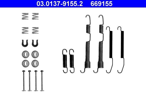 Accessory Kit, brake shoes