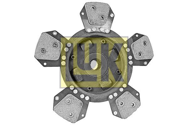 Koppelingsplaat/plaat keramiek (305mm  aantal peddels: 5) past: MASSEY FERGUSON 362, 362 N, 365, 372, 372 N, 375, 375 TURBO, 382 N, 390, 4220, 4225, 4235, 4240, 4320, 4325, 4335  UZEL 256 G
