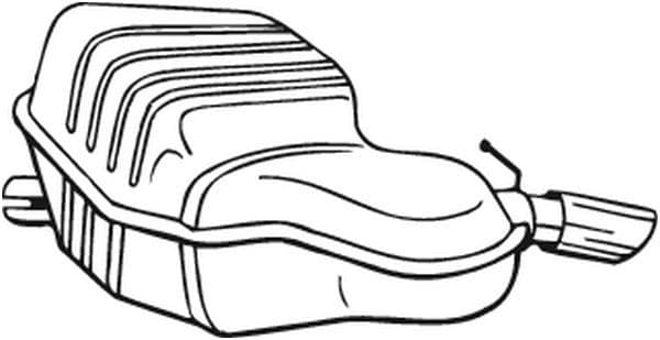 Uitlaatsysteem achterste geluiddemper past: VOLVO S60 I 2.0-2.5 07.00-04.10