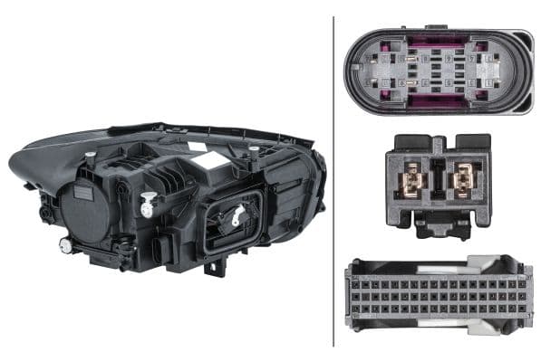 Koplamp Links (LED, met motor, geen controller) past: MERCEDES B-KLASA W247 12.18-09.22