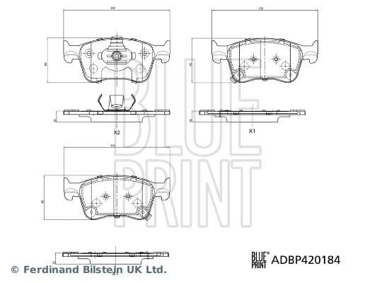 Brake Pad Set, disc brake