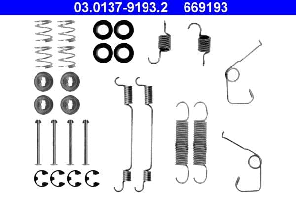 Accessory Kit, brake shoes