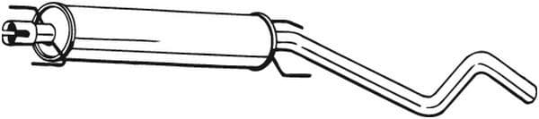 Middendemper uitlaatsysteem past: OPEL ASTRA H 1.9D 08.04-12.12