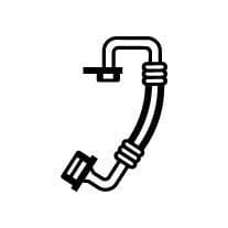 Airco slang/pijp past: AUDI A3  SEAT ALTEA, ALTEA XL, LEON, TOLEDO III  SKODA OCTAVIA II, SUPERB II  VW EOS, GOLF PLUS V, GOLF V, JETTA III 1.9D-3.6 05.03-05.15