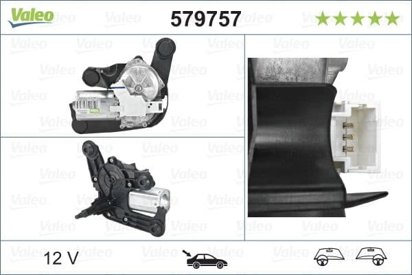 Ruitenwissermotor Achter past: CITROEN C3 PICASSO 12.08-08.17