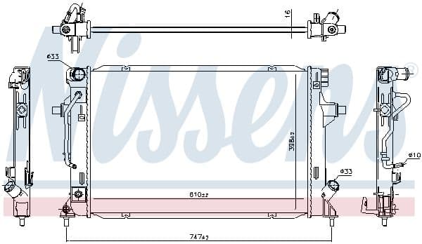 Motorradiator (automatisch) past: HYUNDAI ELANTRA VI  KIA CERATO IV 1.6/2.0 10.15-