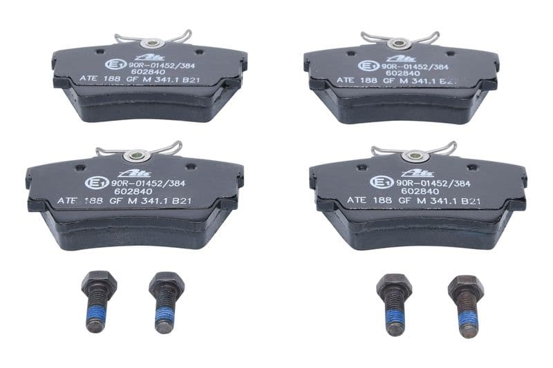 Remblokken set Achter (met remklauw geleidingsbouten), past: FIAT TALENTO  NISSAN NV300, PRIMASTAR  OPEL ADMIRAL A, VIVARO A, VIVARO B  RENAULT TRAFIC II, TRAFIC III 1.6D-Electric 04.65-