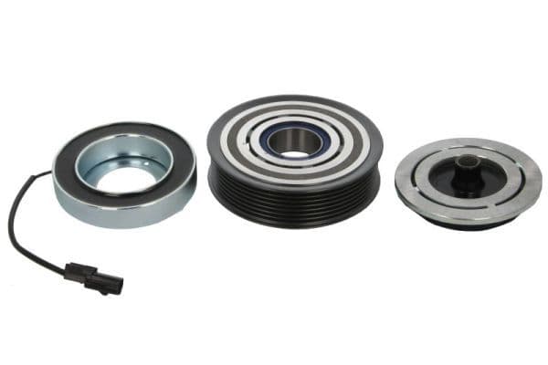 Airco compressor koppeling compleet (DENSO 6SBU16C 12V 7PK 115mm) past: RENAULT GRAND SCENIC III, MEGANE, MEGANE III, SCENIC III 1.2/1.4/1.6D 04.11-09.16