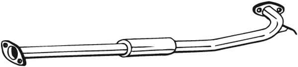 Middendemper uitlaatsysteem past: NISSAN X-TRAIL I 2.2D 06.01-12.08