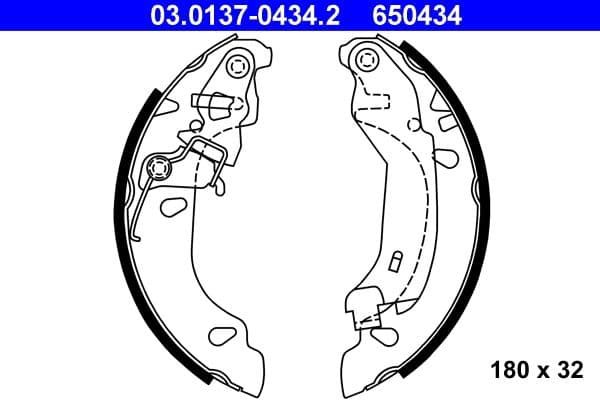 Brake shoe set