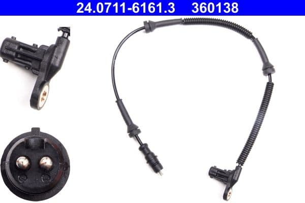 ABS-sensor Voor Links/Rechts past: OPEL MOVANO A  RENAULT MASTER II 1.9D-3.0D 12.97-
