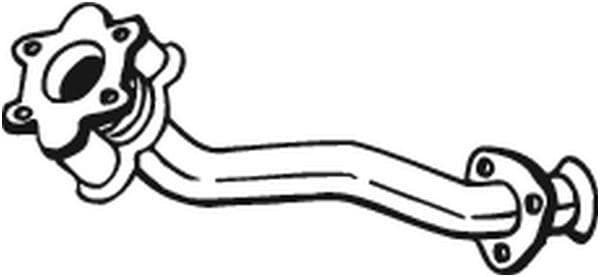 Uitlaatpijp Voor (flexibel, lengte:480mm) past: SEAT CORDOBA, IBIZA II, INCA, TOLEDO I  VW GOLF III, VENTO 1.9D 11.91-06.03