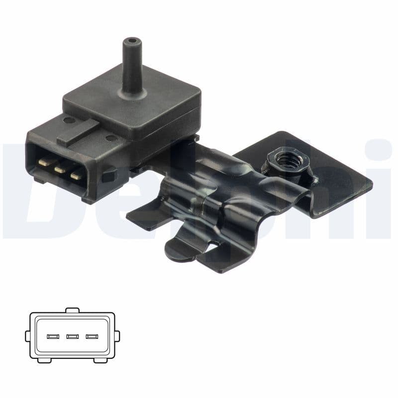 Druksensor in het inlaatspruitstuk (3 pin) past: VOLVO S60 I, V70 II 2.4 03.00-04.10