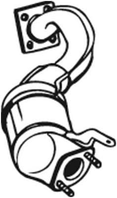 Katalysator EURO 5 past: AUDI A3  SEAT ALTEA, ALTEA XL, LEON  SKODA OCTAVIA II, YETI  VW CADDY III, GOLF PLUS, GOLF PLUS V, GOLF VI, JETTA IV, TOURAN 1.2 11.08-12.17