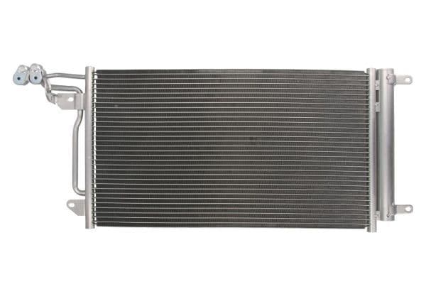 A/C condensator (met droger) past: AUDI A1  SEAT IBIZA IV, IBIZA IV SC, IBIZA IV ST, TOLEDO IV  SKODA FABIA II, FABIA III, RAPID, ROOMSTER, ROOMSTER PRAKTIK  VW POLO V 1.0-2.0D 09.06-12.22