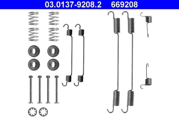 Accessory Kit, brake shoes