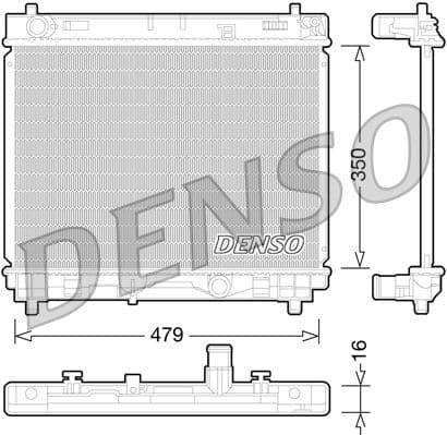 Motorradiator past: TOYOTA URBAN CRUISER, VERSO S 1.4D 01.09-10.16