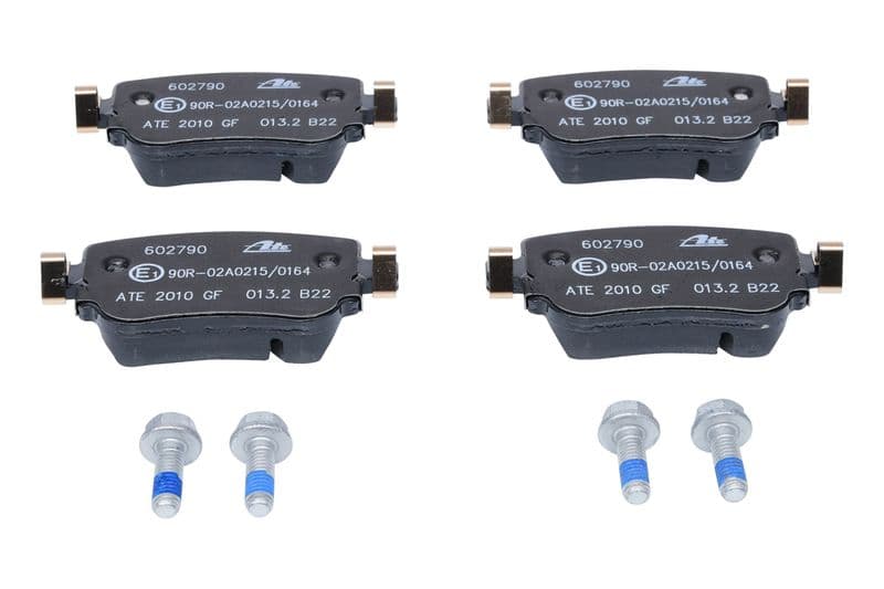Remblokken set Achter (met remklauw geleidingsbouten), past: AUDI A1, A1 ALLSTREET, A1 CITY CARVER, Q3  SEAT ALHAMBRA, LEON, LEON SC, LEON ST  SKODA OCTAVIA III, OCTAVIA IV 1.0-Electric 05.10-