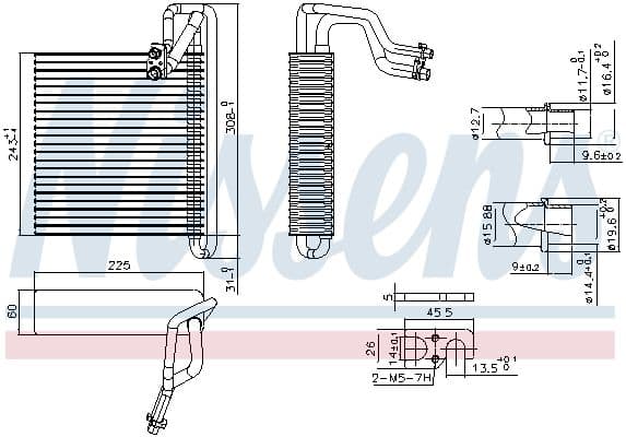 Airconditioning verdamper past: FORD C-MAX II, FOCUS III, GRAND C-MAX 1.0-Electric 04.10-02.20