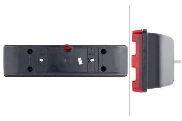 Achterlicht Links (P21W/R10W, 12/24V, met indicator, anti-fog licht, met stoplicht, parkeerlicht) past: MERCEDES ACTROS, ACTROS MP2 / MP3, ATEGO, T1 (601), T1 (B602), T1/TN, T2/LN1, VARIO 04.77-