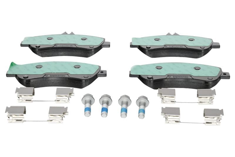 Remblokken set Voor (met extra's  met remklauw geleidingsbouten), past: MERCEDES GLK (X204) 2.0-3.5 06.08-12.15