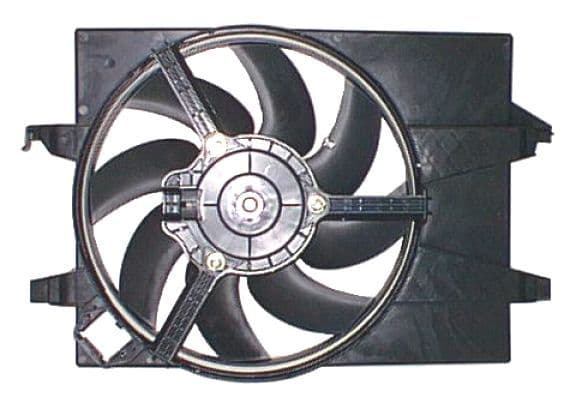 Radiatorventilator (met huisvesting) past: FORD FIESTA V, FUSION 1.25-2.0 11.01-12.12