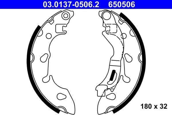 Brake shoe set