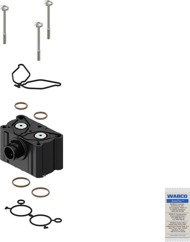 Reparatieset voor kleppen (past op: 421 351 070 0  472 400 070 0, kit bevat: afdichtingen  bouten  spoel)