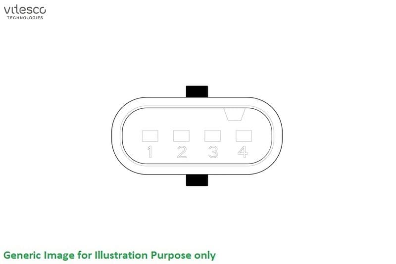 Luchtstroommeter (4 pin, in huisvesting) past: ALFA ROMEO GIULIETTA  FIAT 500L, 500X, DOBLO, DOBLO CARGO, FIORINO, QUBO, TIPO  JEEP COMPASS, RENEGADE 1.0-2.0D 07.10-