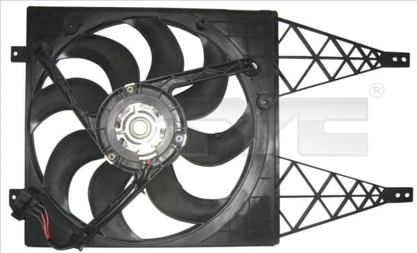 Radiatorventilator (met huisvesting) past: SEAT CORDOBA, IBIZA III, IBIZA IV, IBIZA IV SC, IBIZA IV ST, TOLEDO IV  SKODA FABIA I, FABIA I PRAKTIK, FABIA II, FABIA II PRAKTIK 1.0-2.0D 10.99-12.22
