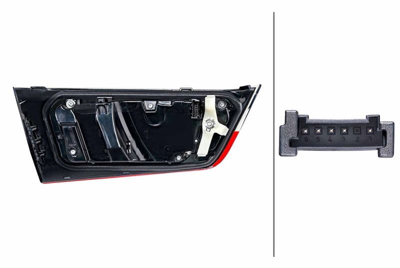 Achterlicht Rechts (binnen, LED, kleur van het glas gerookt, anti-fog licht, achteruitrijlicht) past: BMW 3 G20, G21 10.18-