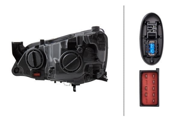 Koplamp Rechts (D1S/H11/LED, elektrisch, met motor) past: OPEL ASTRA J 12.09-04.18